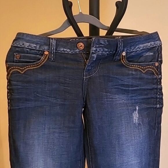 Guess Foxy Flare emboidered jeans size 26 - Picture 2 of 7